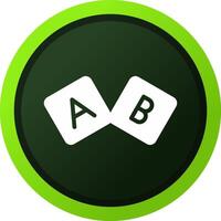 diseño de icono creativo de bloque abc vector