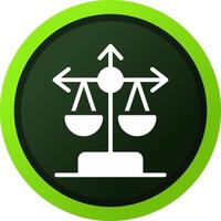 Balance Scale Creative Icon Design vector