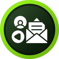 Mail Advertising Creative Icon Design vector