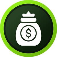 Money Bag Creative Icon Design vector