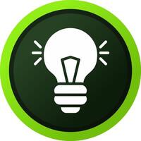 Light Bulb Creative Icon Design vector