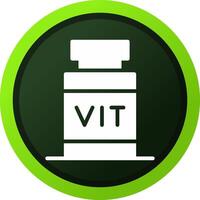 diseño de icono creativo de vitamina vector