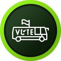 Bus Creative Icon Design vector