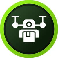 Drone Delivery Creative Icon Design vector