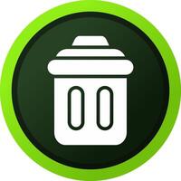 Trash Bin Creative Icon Design vector