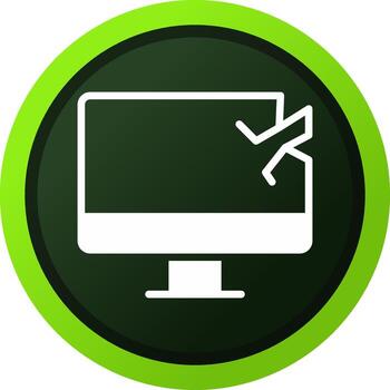 Broken Creative Icon Design vector