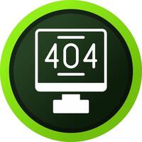 Error 404 Creative Icon Design vector