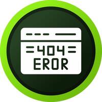 Diseño de icono creativo de error 404 vector