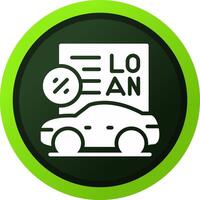 Car Loan Creative Icon Design vector