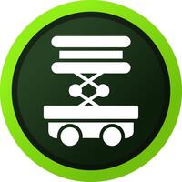 Scissor Lift Creative Icon Design vector