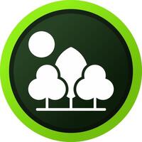 Tree Landscape Creative Icon Design vector