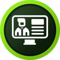 Online Lecture Creative Icon Design vector