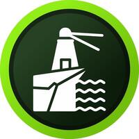 Lighthouse Landscape Creative Icon Design vector