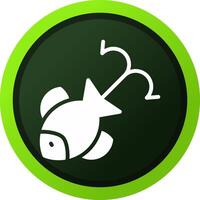 Fish Attractant Creative Icon Design vector