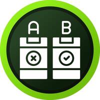 AB Testing Creative Icon Design vector