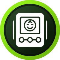 Baby Monitor Creative Icon Design vector