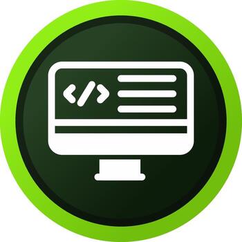 web programación creativo icono diseño vector