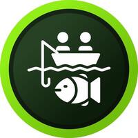 Big Game Fishing Creative Icon Design vector