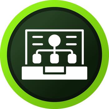 frente final desarrollo creativo icono diseño vector