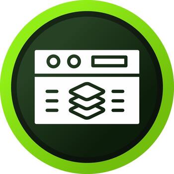 Full Stack Developer Creative Icon Design vector