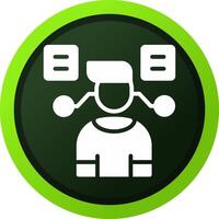User Predictions Creative Icon Design vector