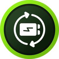 Battery Recycling Creative Icon Design vector