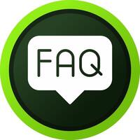 FAQ Creative Icon Design vector