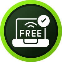 Free Wifi Creative Icon Design vector