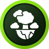 Green Planet Creative Icon Design vector