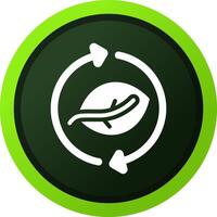 Leaf Recycle Creative Icon Design vector