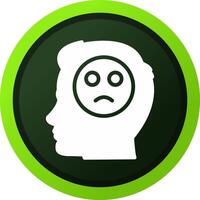 Emotions Sad Creative Icon Design vector