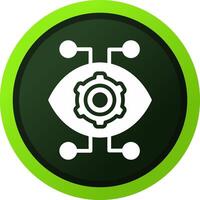 Robotics Eye Creative Icon Design vector