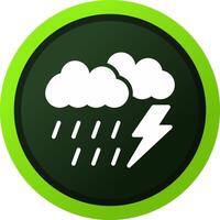 Thunderstorm Creative Icon Design vector