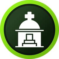 Mausoleum Creative Icon Design vector