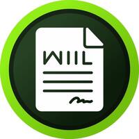 Last Will Creative Icon Design vector