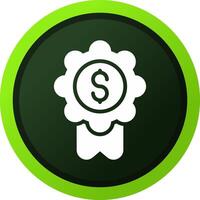 Badge-Dollar Creative Icon Design vector