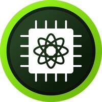 Quantum Computer Creative Icon Design vector