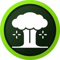 Nuclear Explosion Creative Icon Design vector