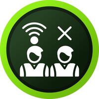 Digital Divide Creative Icon Design vector