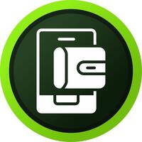 Mobile Wallet Creative Icon Design vector