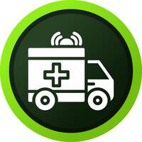 Ambulance Creative Icon Design vector