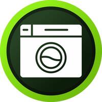 Washing Machine Creative Icon Design vector