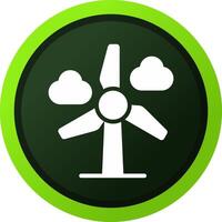 Wind Power Creative Icon Design vector