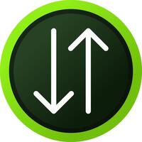 Double Arrow Creative Icon Design vector