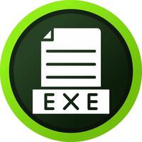 Exe Creative Icon Design vector