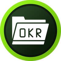 Okr Folder Creative Icon Design vector