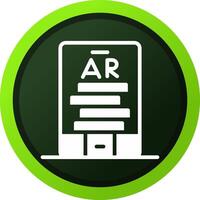 Ar Tumbling Blocks Creative Icon Design vector