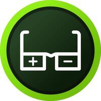 Glasses Prescription Creative Icon Design vector