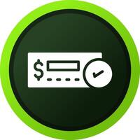 Cheque Deposit Creative Icon Design vector