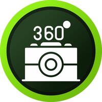 360 Camera Creative Icon Design vector